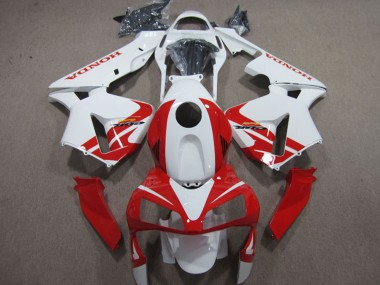 Mejores Carenados Moto Honda CBR600RR 2003-2004 - Blanco Rojo
