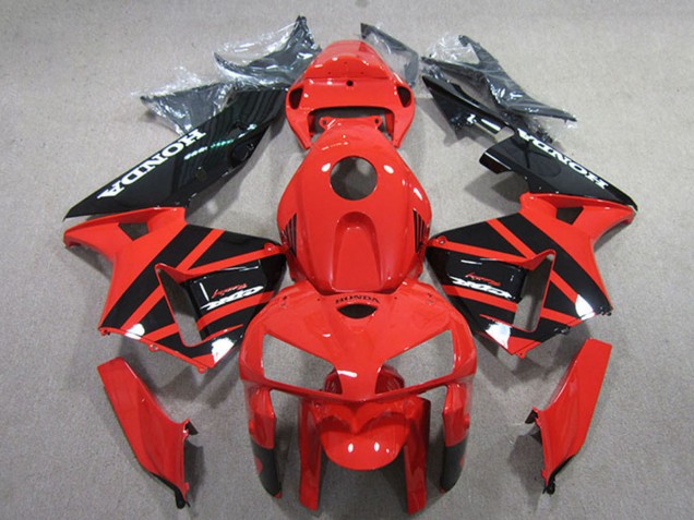 Mejores Kits Carenados Moto Honda CBR600RR 2005-2006 - Rojo Negro