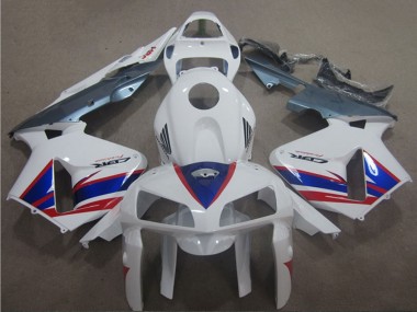 Mejores Carenados Moto Honda CBR600RR 2005-2006 - Blanco Azul Rojo Plata