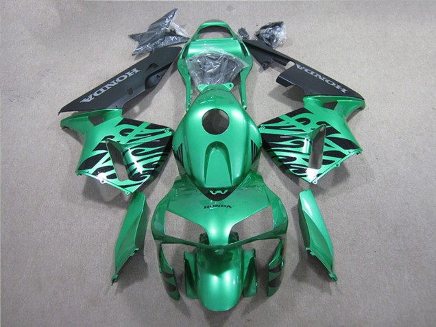 Mejores Carenado Moto Honda CBR600RR 2005-2006 - Verde Negro