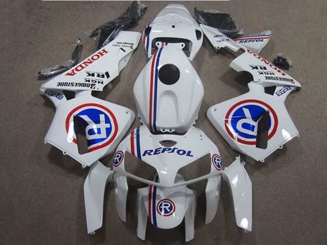 Mejores Carenados Moto Honda CBR600RR 2005-2006 - Blanco Azul Repsol