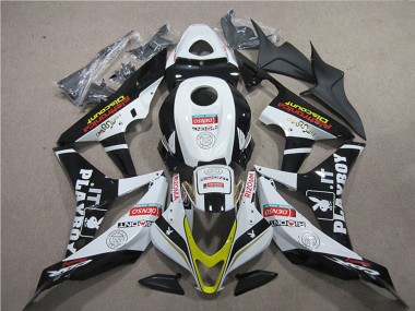 Mejores Carenados Moto Honda CBR600RR 2007-2008 - Blanco Oro Negro Brillante PlayBoy HRC