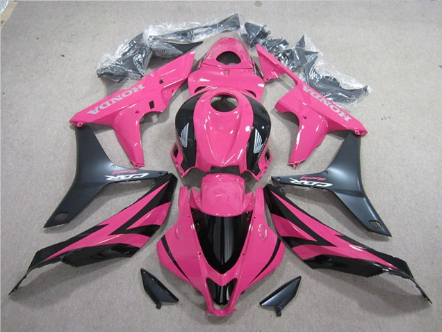 Mejores Kits Carenado Moto Honda CBR600RR 2007-2008 - Rosa Negro Mate