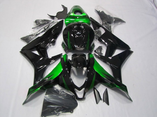 Mejores Kits Carenados Moto Honda CBR600RR 2007-2008 - Verde Negro Brillante