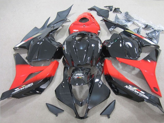 Mejores Carenado Moto Honda CBR600RR 2009-2012 - Rojo Negro Brillante
