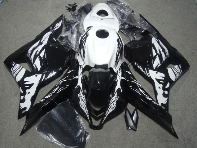 Mejores Carenado Moto Honda CBR600RR 2009-2012 - Blanco Negro Brillante