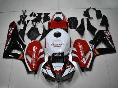 Mejores Carenados Moto Honda CBR1000RR 2012-2016 - Blanco Rojo Negro Brillante Santander