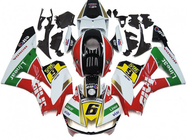 Mejores Carenados Moto Honda CBR1000RR 2012-2016 - Blanco Rojo Amarillo Verde Líneaar Viar 6