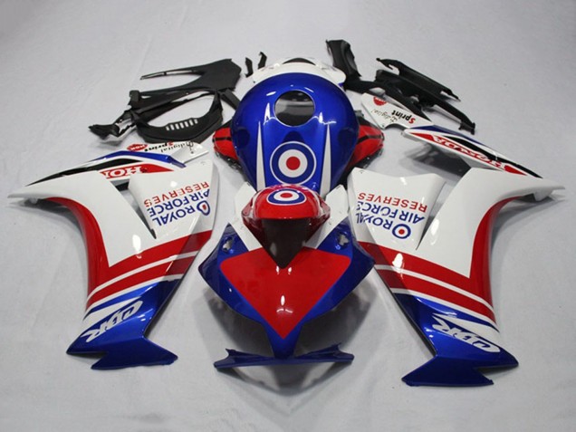 Mejores Carenados Moto Honda CBR1000RR 2012-2016 - Blanco Rojo Azul Royal Air Force Reserves