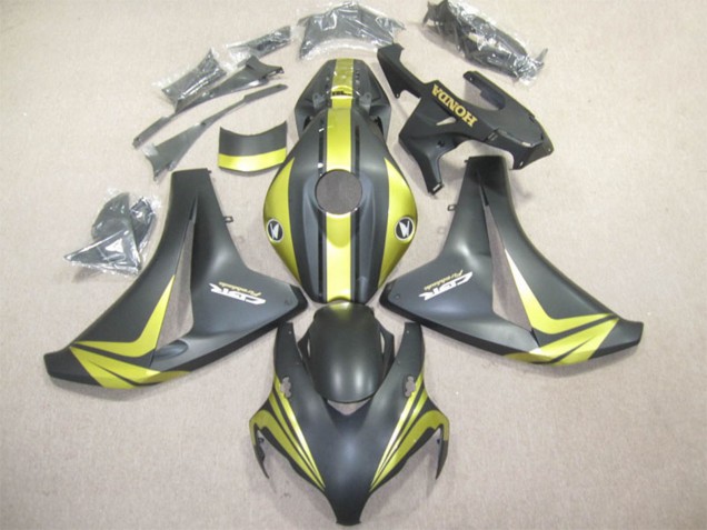 Mejores Carenados Moto Honda CBR1000RR 2008-2011 - Amarillo Negro Mate
