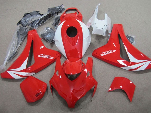 Mejores Carenados Moto Honda CBR1000RR 2008-2011 - Blanco Rojo Fireblade