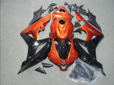 Mejores Carenado Moto Honda CBR1000RR 2008-2011 - Naranja Negro Brillante