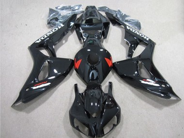 Mejores Carenados Moto Honda CBR1000RR 2006-2007 - Negro Brillante Rojo