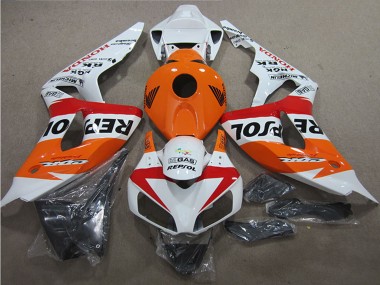 Mejores Carenados Moto Honda CBR1000RR 2006-2007 - Blanco Naranja Rojo Negro Repsol
