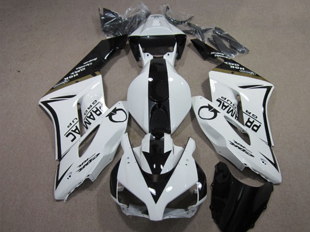 Mejores Carenados Moto Honda CBR1000RR 2004-2005 - Blanco Negro Brillante Pramac