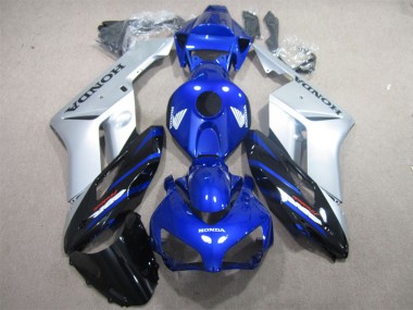 Mejores Carenado Moto Honda CBR1000RR 2004-2005 - Plata Azul Negro Brillante