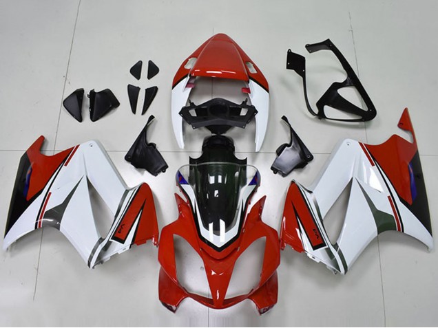 Mejores Carenados Moto Honda VFR 800 2002-2013 - Blanco Rojo Negro Brillante