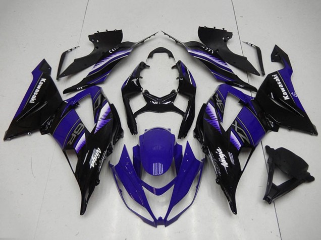 Mejores Kits Carenado Moto Kawasaki ZX6R 2013-2018 - Azul Negro Brillante