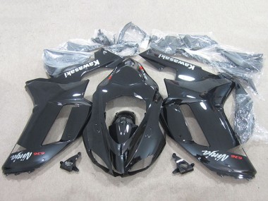 Mejores Carenados Moto Kawasaki ZX6R 2007-2008 - Negro Ninja 636