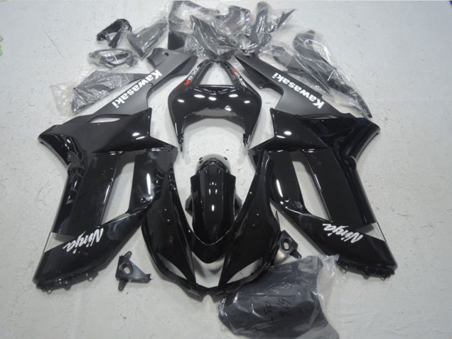 Mejores Carenados Moto Kawasaki ZX6R 2007-2008 - Negro Brillante Negro Mate Blanco Rojo Calcomanías