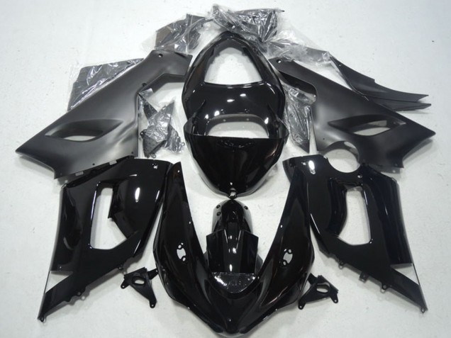 Mejores Carenados Moto Kawasaki ZX6R 2005-2006 - Negro Brillante Negro Mate