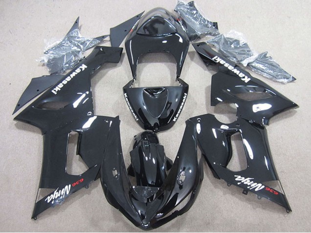 Mejores Carenado Moto Kawasaki ZX6R 2005-2006 - Negro Brillante