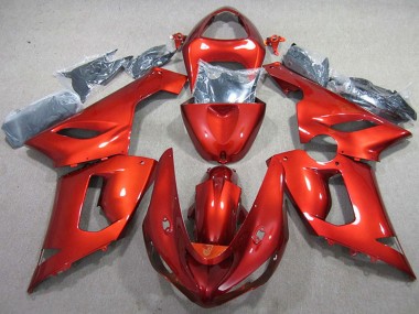 Mejores Carenado Moto Kawasaki ZX6R 2005-2006 - Rojo