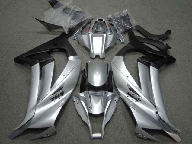 Mejores Carenados Moto Kawasaki ZX10R 2011-2015 - Plata Negro Mate
