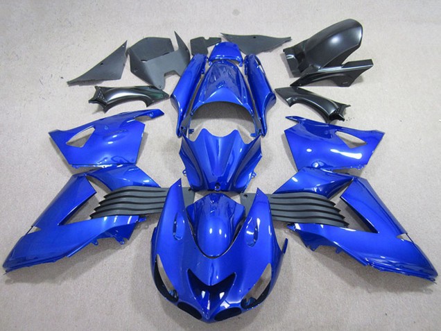Mejores Carenado Moto Kawasaki ZX14R ZZR1400 2006-2011 - Azul