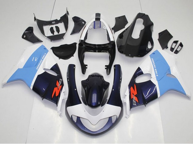 Mejores Carenados Moto Suzuki TL1000R 1998-2003 - Blanco Azul Claro Negro