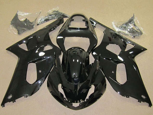 Mejores Carenados Moto Suzuki GSXR 600 2001-2003 - Negro Brillante
