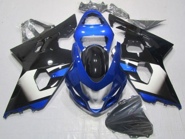 Mejores Carenados Moto Suzuki GSXR 600 2004-2005 - Azul Blanco Negro
