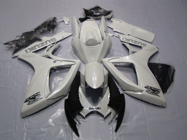 Mejores Carenado Moto Suzuki GSXR 600 2006-2007 - Blanco
