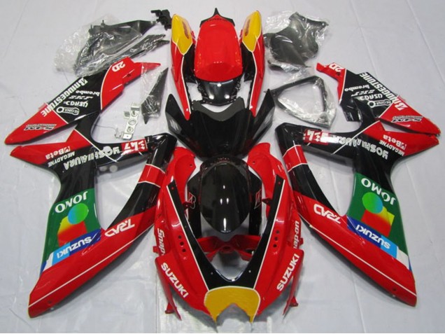 Mejores Carenados Moto Suzuki GSXR 600 2008-2010 - Rojo Naranja Azul Verde Negro JOMO