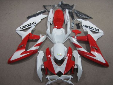 Mejores Carenados Moto Suzuki GSXR 600 2008-2010 - Blanco Rojo