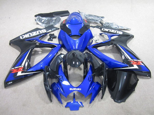 Mejores Carenados Moto Suzuki GSXR 750 2006-2007 - Azul Negro Brillante