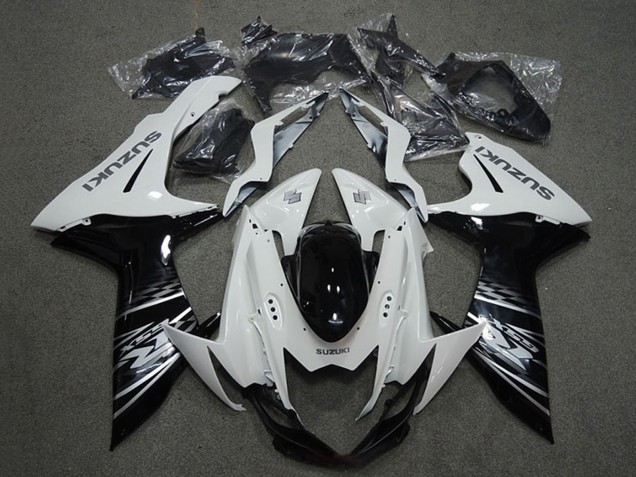 Mejores Carenados Moto Suzuki GSXR 750 2011-2024 - Blanco Negro