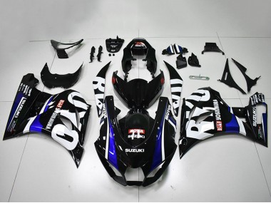 Mejores Carenados Moto Suzuki GSXR 1000 2017-2024 - Negro Blanco Azul Motul
