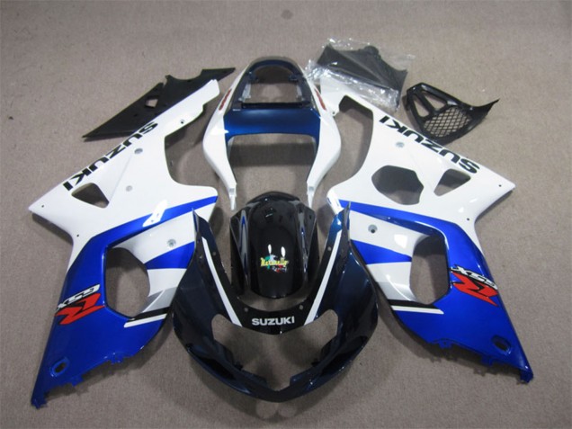 Mejores Carenados Moto Suzuki GSXR 1000 2000-2002 - Blanco Azul Negro Brillante Rojo