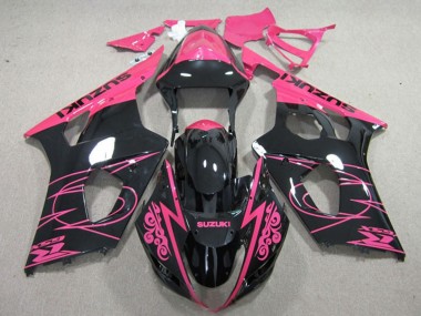 Mejores Carenados Moto Suzuki GSXR 1000 2003-2004 - Rosa Negro