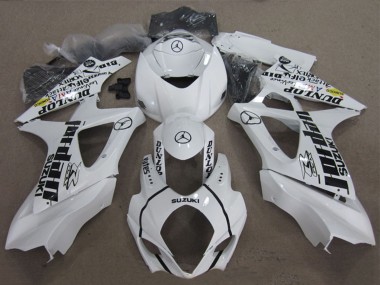 Mejores Carenados Moto Suzuki GSXR 1000 2007-2008 - Blanco Negro Jordan