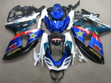 Mejores Carenados Moto Suzuki GSXR 1000 2009-2016 - Blanco Azul Rojo Negro Rockstar
