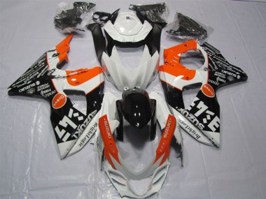 Mejores Carenados Moto Suzuki GSXR 1000 2009-2016 - Blanco Naranja Negro Bright Logic