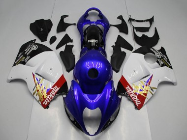 Mejores Carenado Moto Suzuki GSXR 1300 Hayabusa 1996-2007 - Azul Blanco