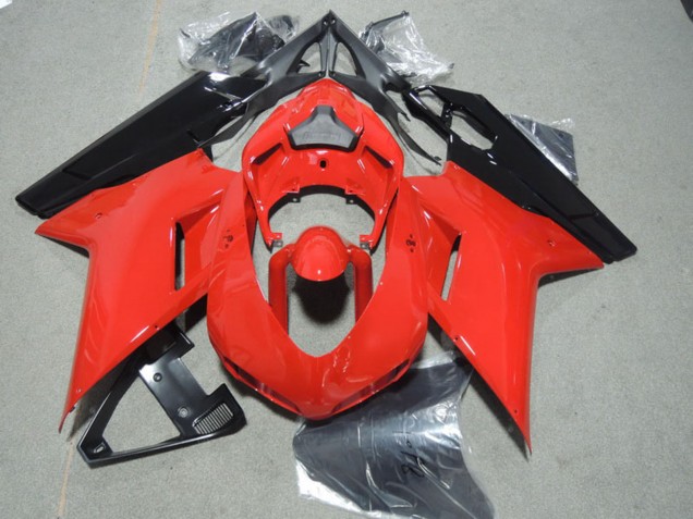 Mejores Carenados Moto Ducati 1098 2007-2014 - Rojo Negro