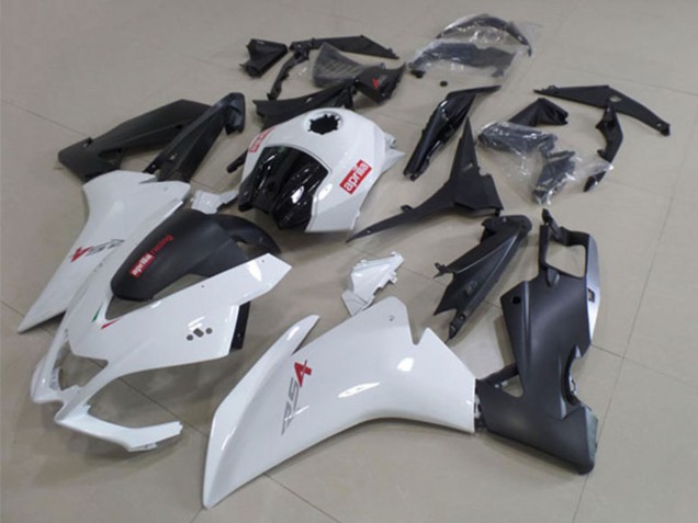 Mejores Carenados Moto Aprilia RS4 50 125 2012-2018 - Blanco Negro Mate