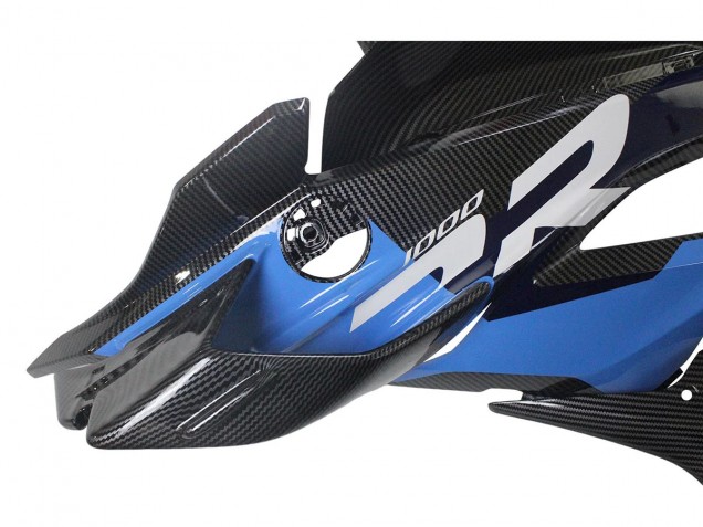 Mejores Carenados Moto BMW S1000RR 2023-2024 - Azul Rojo FibraCarbono