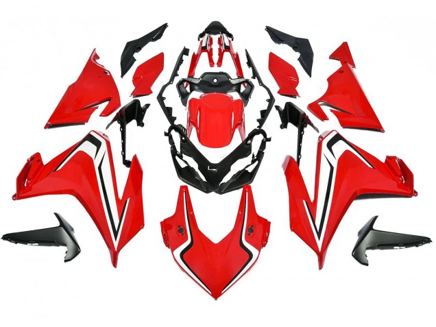 Mejores Carenado Moto Honda CBR500R 2022-2023 - Rojo Blanco Negro