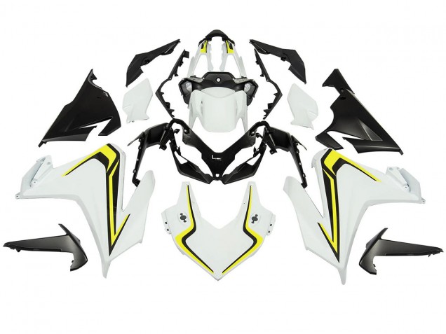 Mejores Carenados Moto Honda CBR500R 2022-2023 - Blanco Neon Amarillo Negro Mate