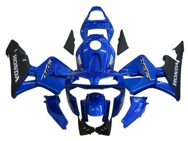 Mejores Carenado Moto Honda CBR600RR 2003-2004 - Azul Negro Mate